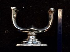Kerzenhalter, 835er Silber, 2-flammig, Emil Hermann, Waldst&auml;tten - top
