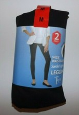 FELINA Black Sueded Lightweight Leggings 2 Pack Sz S Small Womens NIP