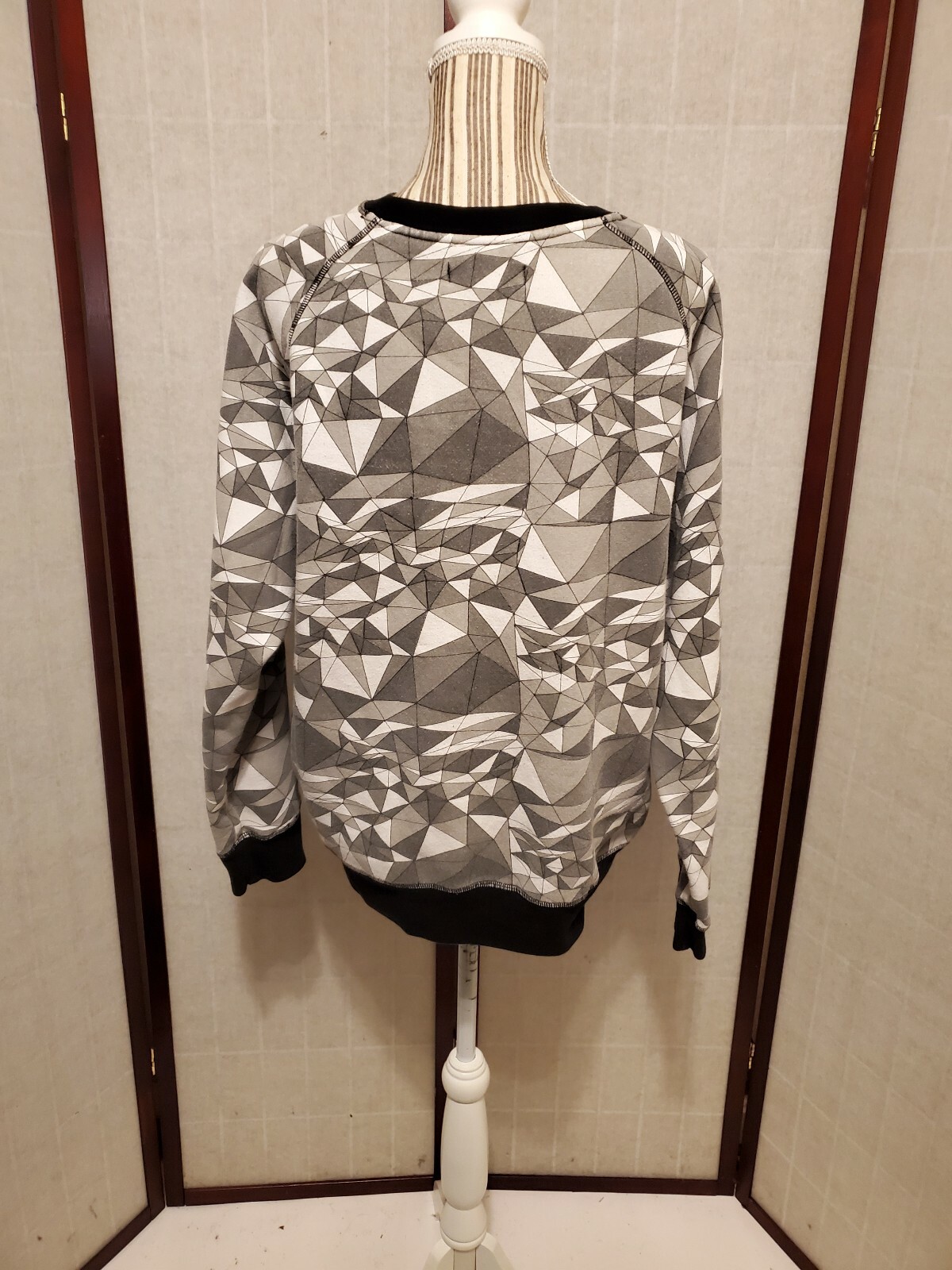 Bas1c Ma+h Multi-Colored Pullover Sweatshirt Men'… - image 2