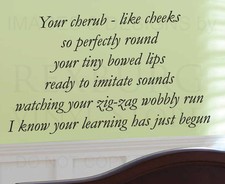 Wall Decal Quote Sticker Vinyl Art Lettering Little Baby Boy or Girl Nursery K56