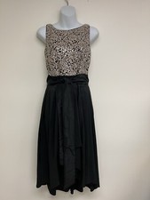 Gorgeous J R Nites by Carol Lin Evening Cocktail Dress Hi Low Hem Sz 8