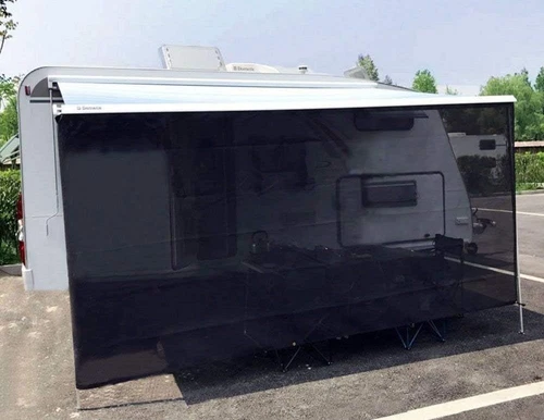 RV Awning Sun Shade Screen 6' X 12' 3'' (Fit for 13' Awning) Mesh Screen for RV 
