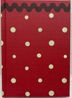 NEW Hallmark -RED HOLIDAY IVORY POLKA DOT Lined Hardcover Notebook, 8.25"x5.75"