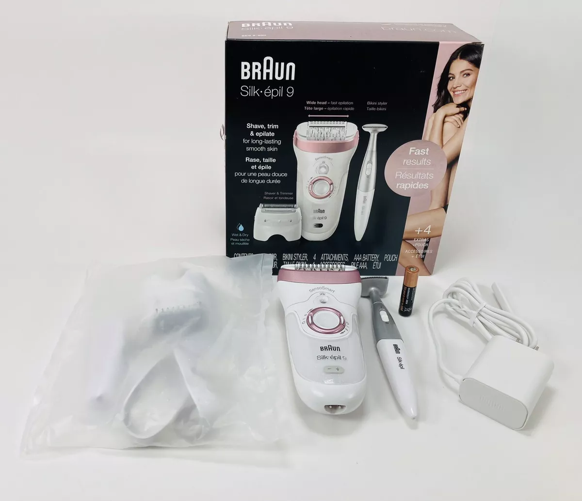 Braun Silk-épil 9 9-890 Facial Hair Removal for Women, Bikini