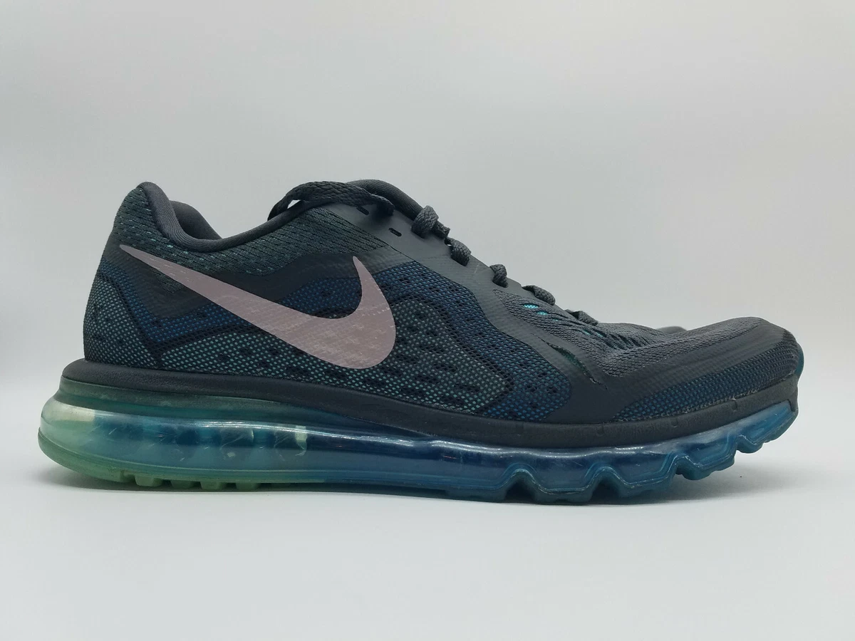 Nike Air Max 2014 Running Shoes Anthracite Blue Silver 9.5 | eBay