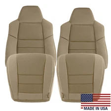 2003 2004 2005 2006 2007 Tan Cloth Seat Covers for Ford F250/F350 Super Duty