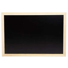 New Cousin DIY 19 x 13 in Black Chalkboard with Natural Unfinished Wood Frame
