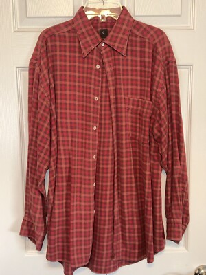 C Coast Mens LARGE Red Super Soft  Flannel
