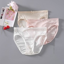 3 Pair Kids Silk Panties Underwear Knickers Pack Size 6 Hipster Briefs For Girls
