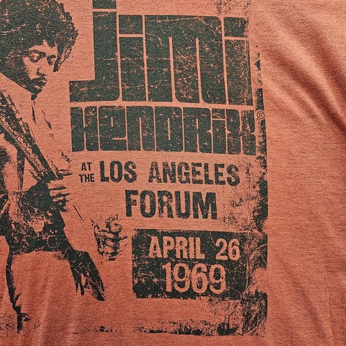 Jimi Hendrix Live at the Forum T Shirt 1969 Hybrid Men Large No Stains - Picture 4 of 11