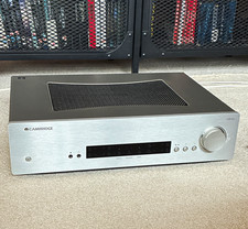 Cambridge CXA60 Integrated Amplifier Silver 2-Channel 60W Class AB RCA/Optical