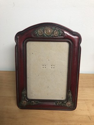 VTG Ornate Picture Frame Sculpted Floral Details Patina Cottagecore Victorian