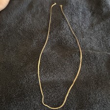 Gold Tone Snake Chain Necklace, Chain Style, ...
