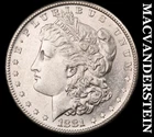 1881-S Morgan Dollar - Scarce  Uncirculated  Lustrous  No Reserve  #K3298