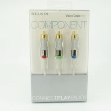Belkin Component Video Cable 6ft Oxygen - Free Copper 24K Gold Connectors New