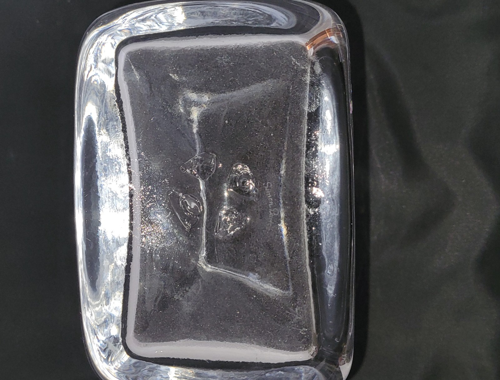 Simon Pearce Large Weston Handblown Vase 71/2" x 6" x 41/2'