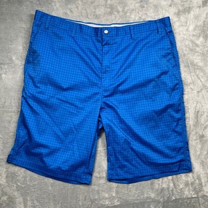 Callaway Golf Shorts Mens 44 Blue Houndstooth Performance Gripper Waistband