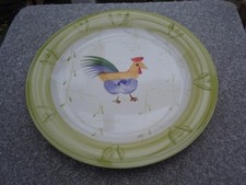 Scotts of Stow Cockerel Dinner Plate Hand Painted Ceramic 10.5” Country Style
