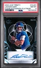 2024 Leaf Trinity Jaxson Dart PLATINUM Clear Rookie Auto #'D 31/49 PSA 8 GIANTS