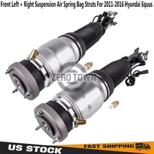 Pair Front Air Suspension Spring Bag Struts For Hyundai Equus Ultimate 2011-16