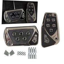 Pack of 2 Car Pedal Covers, Anti-Slip Vehicle Foot Treadle, 2.55In 2 PCS Black