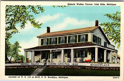 #ad #ad Postcard HISTORICAL SCENE Brooklyn Michigan MI m 01 AL0763 $2.39