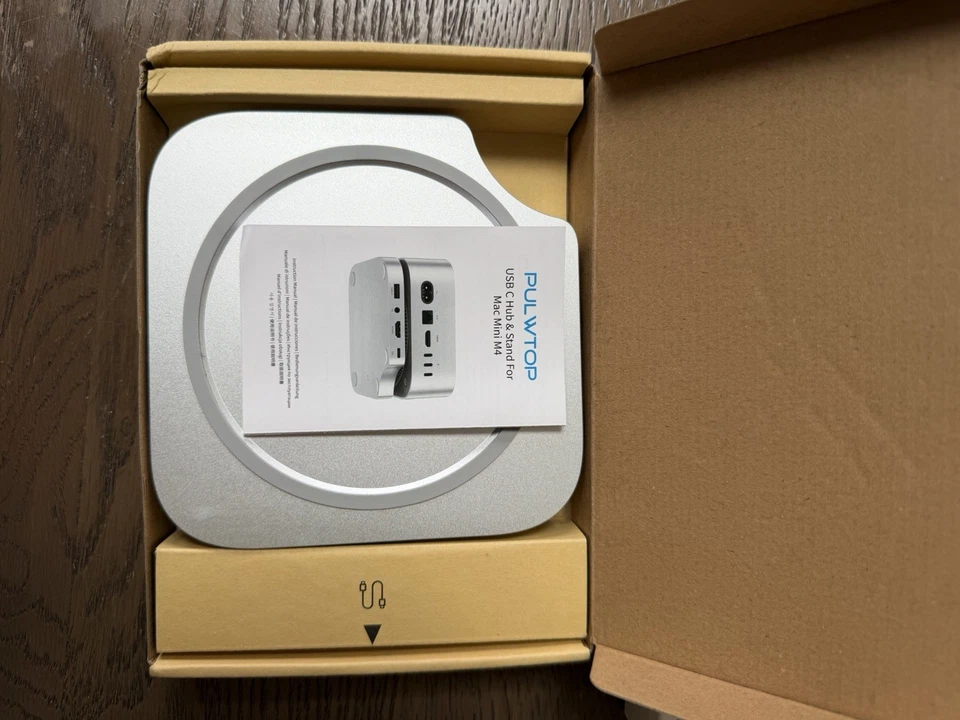 PULWTOP Mac Mini M4 Dock with 4TB M.2 SSD EnclosureMac Mini M4/ M4 Pro Hub Stand - Image 4 of 4