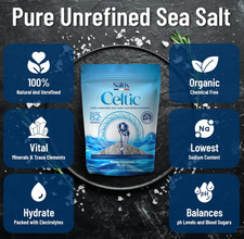 Grey Coarse Sea Salt 8oz 100 Natural Pure Unrefined French Sel Gris Mineral Rich