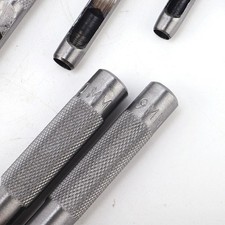 10pcs Leather Hole Punching Tools Leather Hollow Drilling Puncher Kit 1-10mm