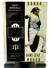 2021 Panini National Treasures Dave Winfield Game Gear Materials Duals Gold #/25