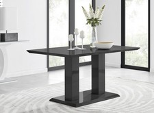 **Seconds** Imperia High Gloss Black 6 Seat Dining Table