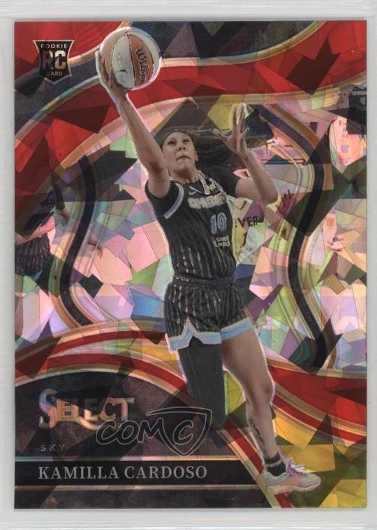 2024 Panini Select WNBA Courtside Red Ice Prizm Kamilla Cardoso #207 Rookie RC