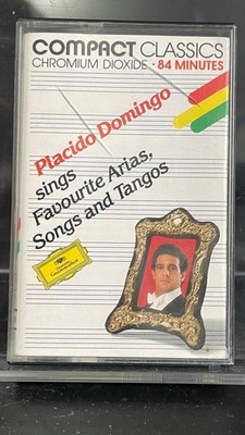 Placido Domingo Vintage Cassette Tape Classical Opera Arias Tangos RARE