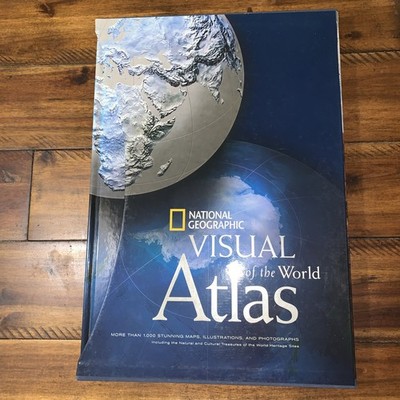 National Geographic Visual Atlas of the World HC Illustrated Large Atlas Book