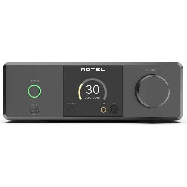 Rotel DX-3 Desktop Headphone Amplifier with ESS Premium 32-bit DAC (Black)