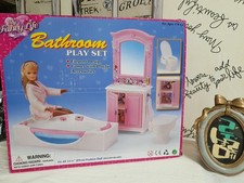 Gloria My Fancy Life Bathroom Play Set 11.5" Doll Furniture New in Damaged Box