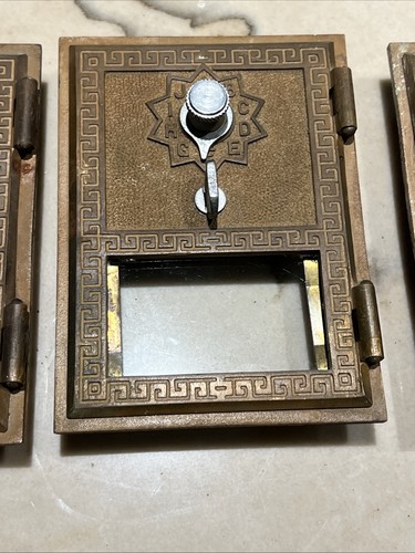 3 Vintage USPS United States Postal Post Office Box Door Combination 1958 Corbin - Picture 7 of 8