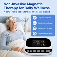Magnetic Brain Therapy Device for Stroke Parkinsons Alzheimer Support Home Use