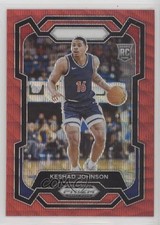 2024-25 Panini Prizm Draft Picks Red Wave Prizm Keshad Johnson #66 0jr6