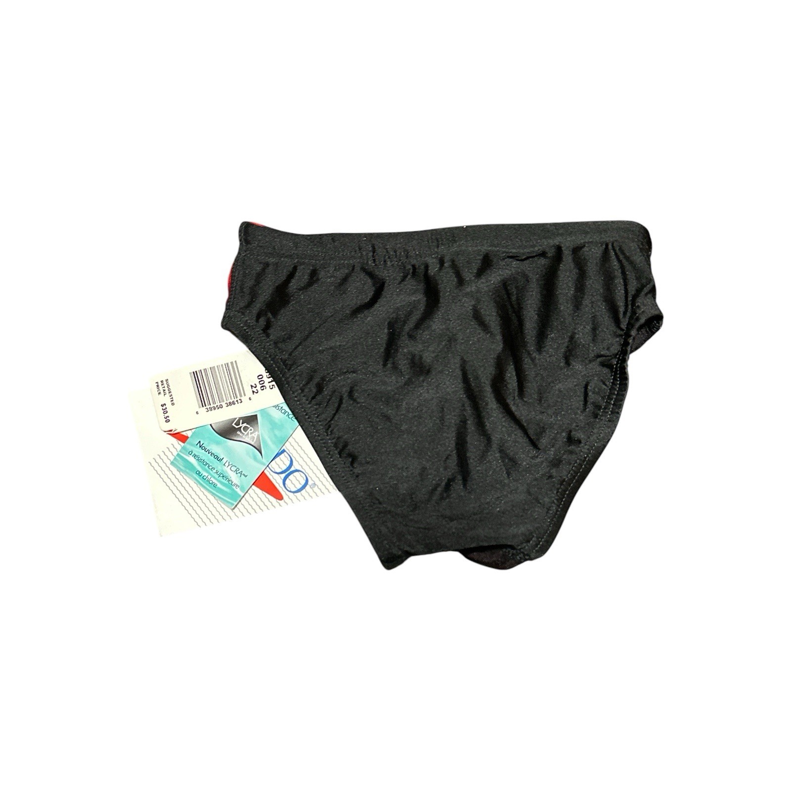 Speedo Swim Brief Kids Youth Boys Size 22/4 Years Red Black USA NWT image 2