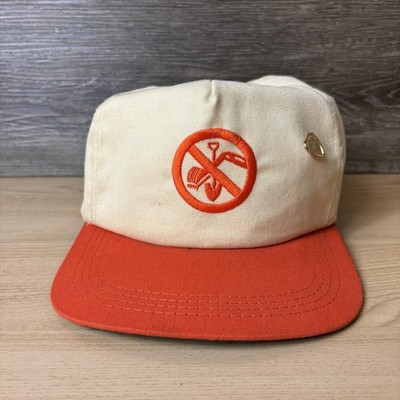 VINTAGE Tennessee One Call Hat Cap Snap Back Cream Orange Made USA Mens 90s