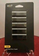 NXT 64GB 2.0 Flash Drive 5 Pack NIP