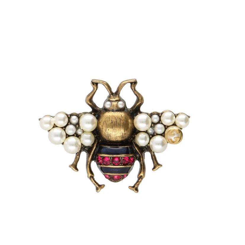 Bague Gucci abeille imbriquée rang M 14 A bijou argent/or jamais utilisée