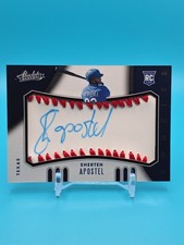 2021 Absolute RC Baseball Material Signatures Sherten Apostel 115 Rangers /99