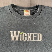 Vintage Wicked Shirt Large Defy Gravity Movie Broadway Musical Promo Elphaba Oz