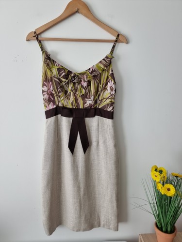 Milly of New York Floral & Textured Mini Dress - Picture 1 of 7