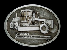TI07126 NOS VINTAGE 1980s DRESSER CONSTRUCTION MINING EQUIPMENT BUCKLE