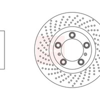 Porsche 718 Boxster 982 2016 Bremsscheibe Vorne Einzeln Apec DSK3210