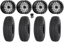 MSA Brute Bdlk 14" Wheels Mh 28" Chicane LT Tires Can-Am Commander Maverick