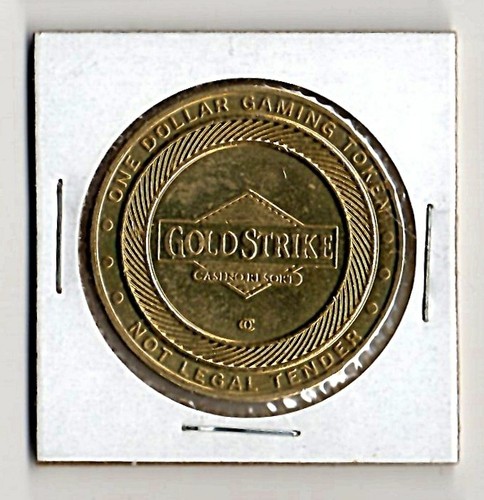 1990s GOLD STRIKE CASINO ROBINSONVILLE MISSISSIPPI $1 SLOT COIN CG067902